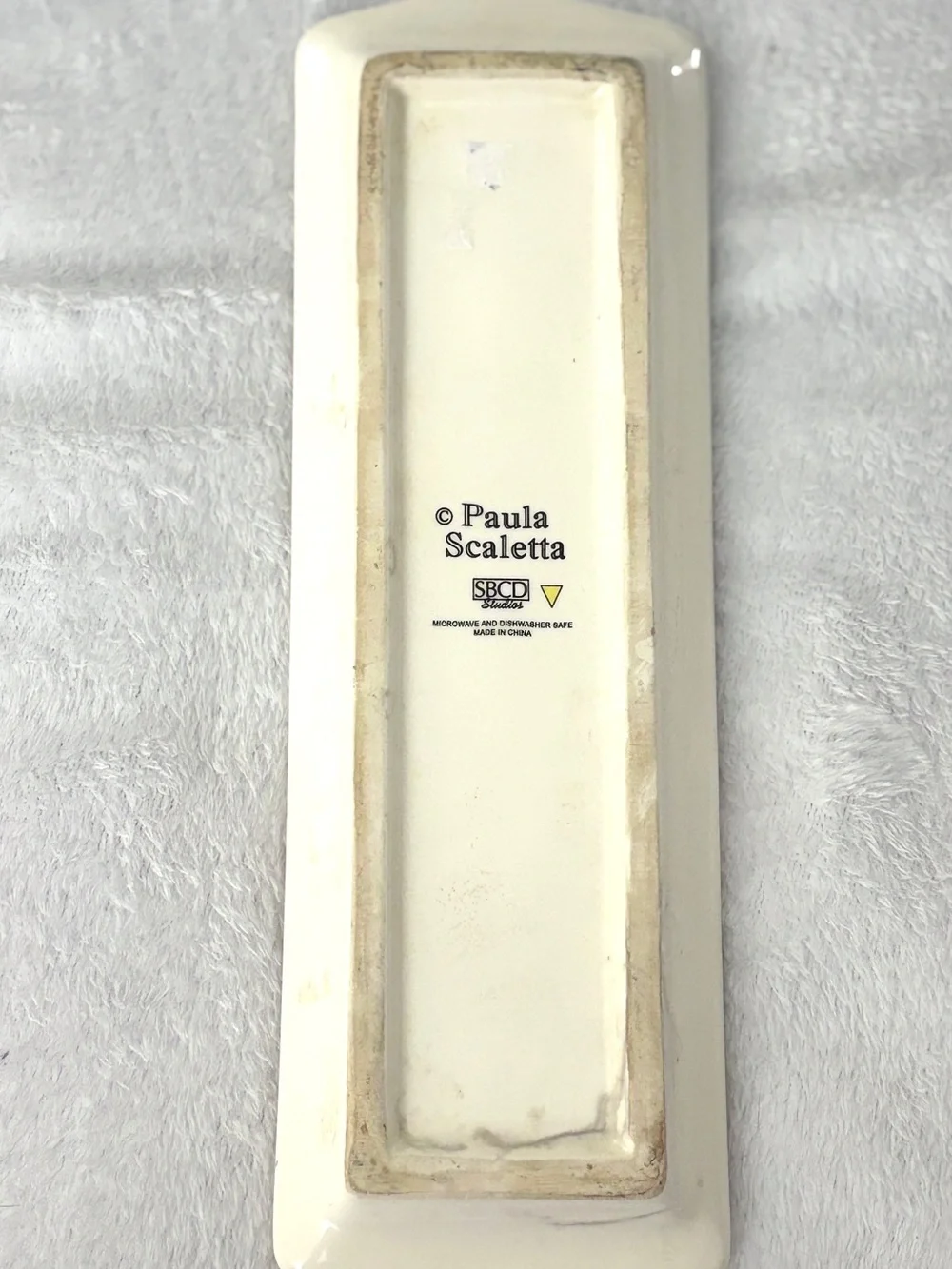 Paula Scaletta Rooster Ceramic Spoon Rest Farmhouse Kitchen Decor